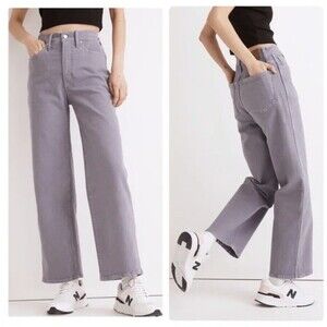 Madewell The Perfect Vintage Wide-Leg Jean Garment-Dyed Edition Womens 30